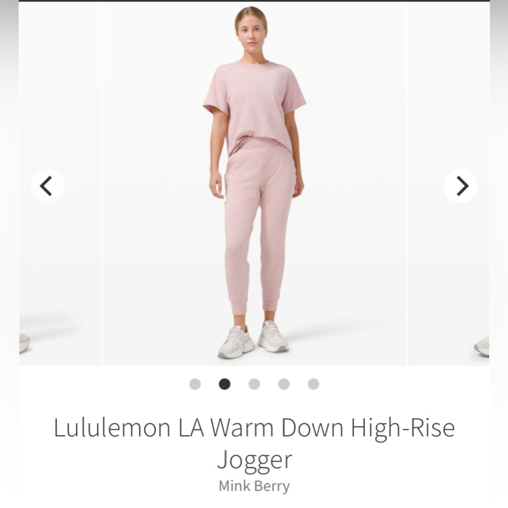 🍋Lululemon ‘LA warm down jogger’